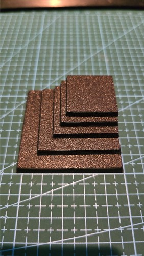 Square bases for warhammer 40k - square,