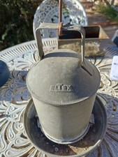 Vintage Galvenised Poultry Feeder In Goox Used Condition 12 " Tall Inc Handle