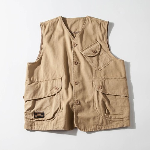 Men loose cargo vest - cargo,