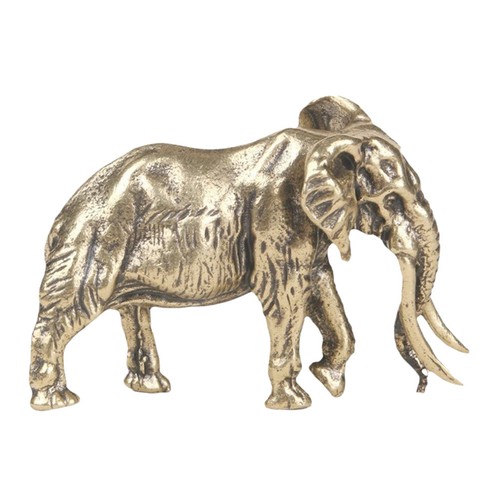 Handcrafted brass elephant - brass,