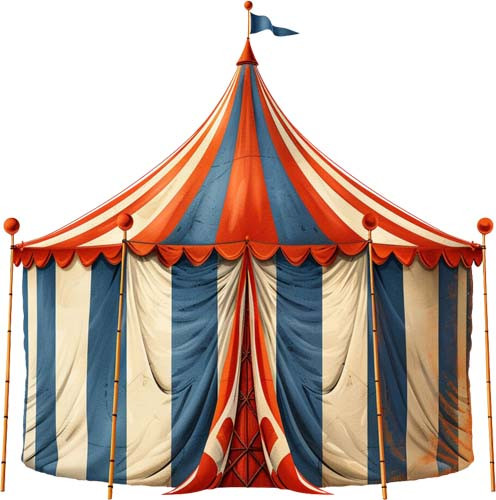Colourful circus tent wall - colourful,