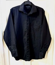 Cedarwood State - Black Shirt, Size 16.5" - 42cm Men Fashion Spring Elegant 