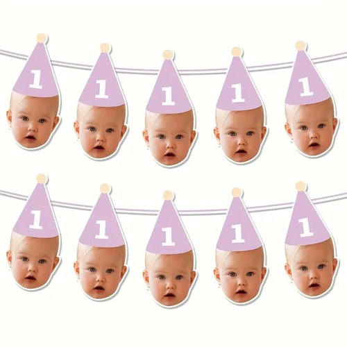 Custom face bunting with party - bunting,
