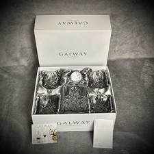 Galway - Irish Crystal - Renmore - Decanter Set with 4 DOF Glasses - Gift Idea