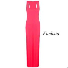 WOMENS LADIES LONG MAXI DRESS