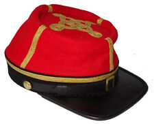 Civil War American Confederate Artillery Major Colonel Red Kepi S-XL