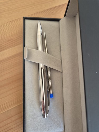 Silver sheaffer ballpoint pen - ballpoint,