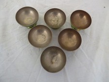 Vintage 6 x Brass Small Bowls