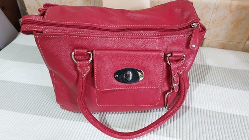 Red soft leather lakeland - red,