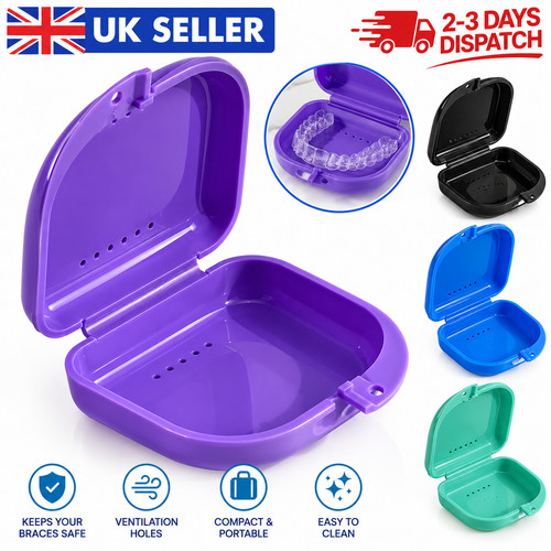 Orthodontic retainer box - box, teeth