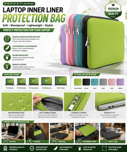 Laptop case sleeve bag - for, 13