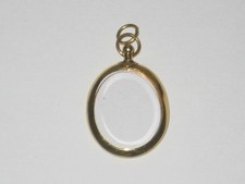 ANTIQUE 9ct GOLD OPEN GLASS