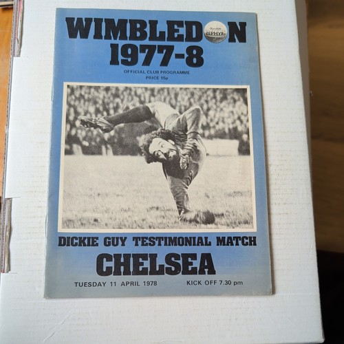 1978 wimbledon v chelsea - 11/04/1978,