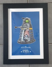 Doctor Who exhibition worlds of wonder cutaway dalek official A3 Print framed