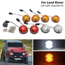 For Land Rover Defender 90-16 90/110 83-90 Complete Led Light Lamp Upgrade Kit