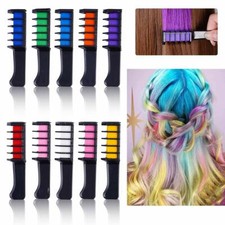 NORMAL AND MATT 6 PACK INSTANT WASHABLE HAIR CHALK COMBS FOR PARTIES SLEEPOVERS