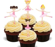 Ballerinas Edible Cupcake
