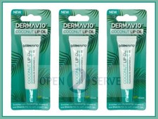 3x DermaV10 Coconut Lip Oil -