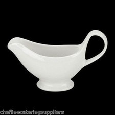 White Orion 250ml Gravy Boat, Sauce, Relish, Chutney Server, Crockery 