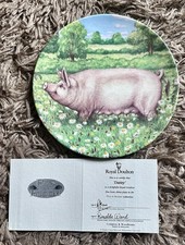 Royal Doulton Pigs In Bloom China Plate