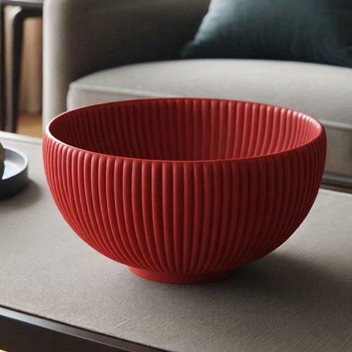 Round ribbed design fruit - round,