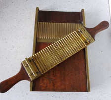 Victorian Brass & Mahogany APOTHECARY MACHINE Roller  S.MAW & SON, London c1880