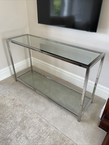 Glass console table - console,