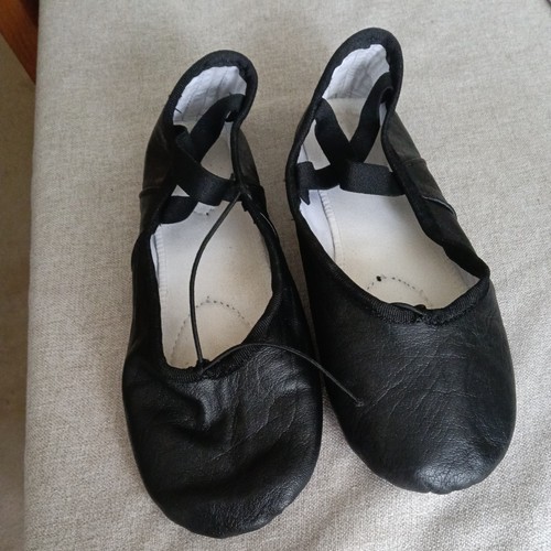 Ballet shoes black leather - shoes,,