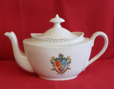 Stunning Vintage Victoria Austria Schmidt+Co Porcelain T/pot Margate Coat of Arm