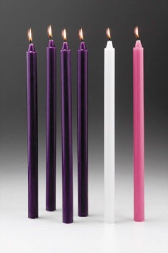 Church advent candles - church,