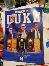 Mike Krzyzewski Coach K Signed
