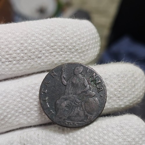 1696 half penny william iii - penny,