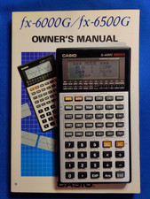 Working vintage Casio fx-6000G graphics scientific calculator with case & manual