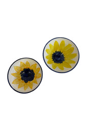 Londonderry Conference Rotary International Bowls x 2 Sunflower Vintage Charity