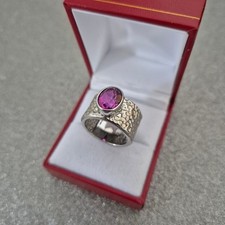 Kunzite Quartz solitaire ring