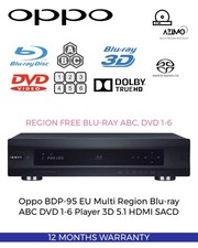 Oppo BDP-95 EU WiFi Multi Region Blu-ray ABC DVD 1-6 Player 3D 5.1 SACD DVD-A