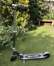 Micro Scooter Bullet 2 Wheels -Foldable- Adjustable Handlebar - Grey