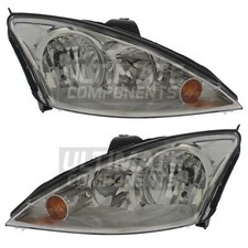 Ford Focus Headlights Mk1 Saloon 2001-2005 Headlamps 1 Pair Drivers & Passenger