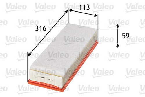 Valeo 585015 air filter for - 585015,