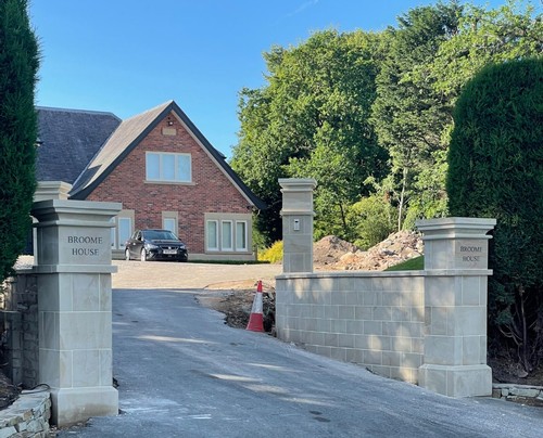 New yorkshire stone gate post - new,