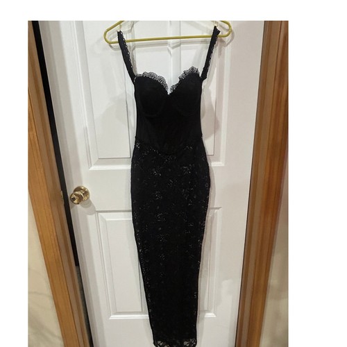 Long black sheer bodice - bodice,