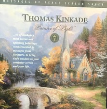 Thomas Kinkade - Messages of Peace Screen Saver Painter of Light CD-Rom Windows