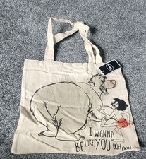 Disney The Jungle Book Canvas Tote Bag Mowgli And Baloo