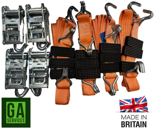 Over wheel straps car - x4,