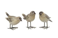 London Ornaments Set of 3 Birds - Finches - Indoor or Outdoor Use