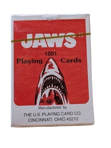 Jaws iii playing cards red - cards,