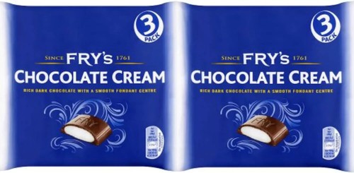Fry chocolate cream bars - chocolate, 49g