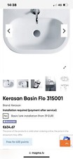 Kerasan Art 315001 Basin Sink  70x42cm Or Wall Hung New