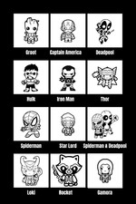 MARVEL MINI VINYL DECAL