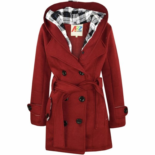 Kids girls overcoats - overcoats, hooded